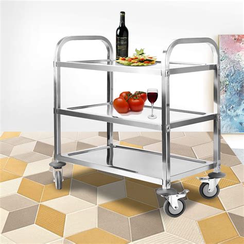 stainless steel cabinet trolley|stainless steel kitchen cart factories.